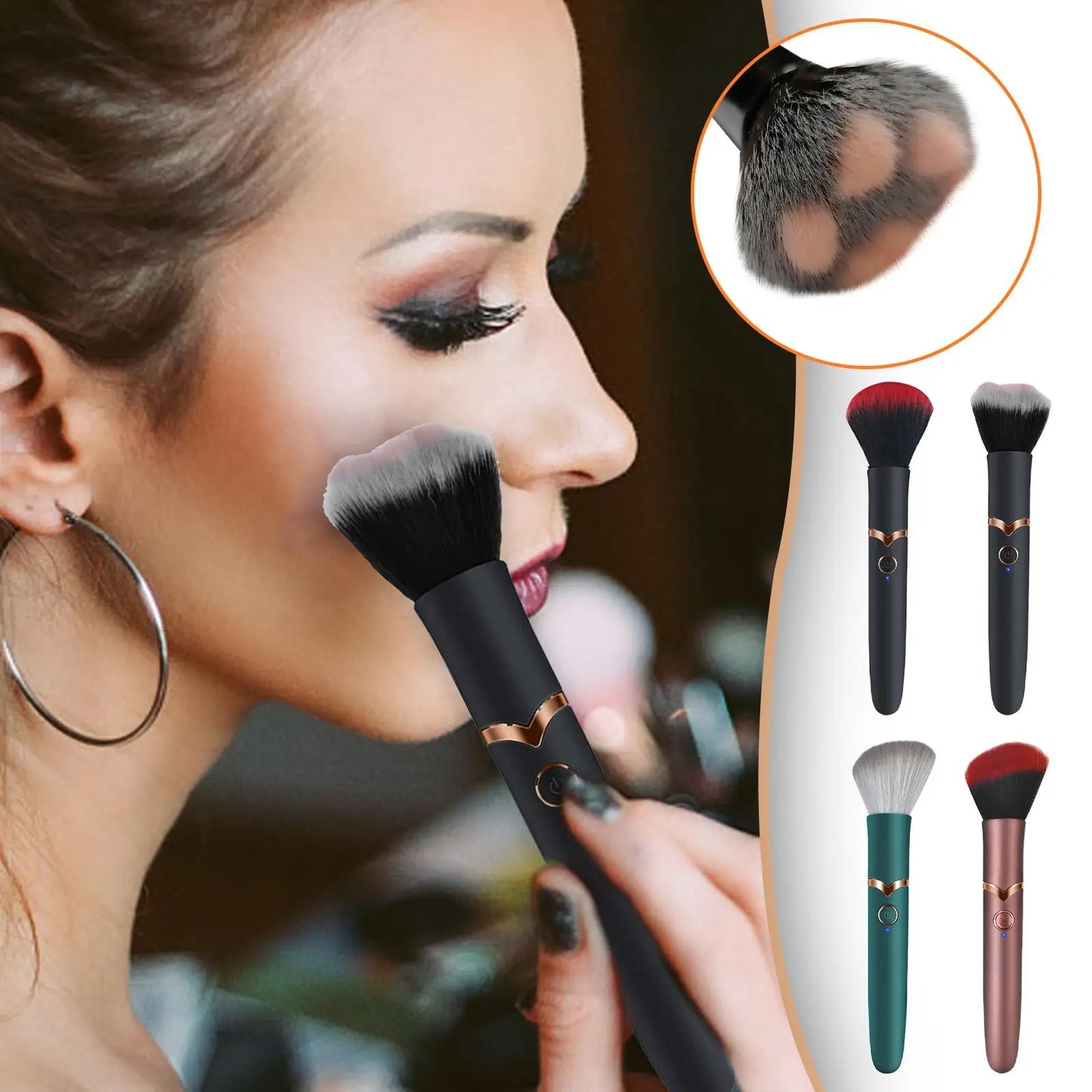 Electric Foundation Blush Loose Powder Brush